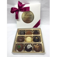 *Assorted Chocolate Truffles/hand dipped (Gift of 9)